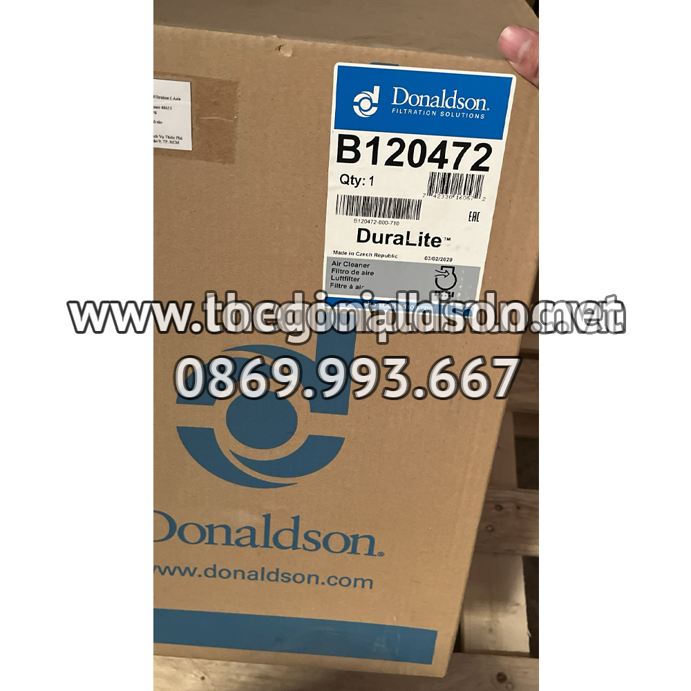 Donaldson B120472 lọc gió thô động cơ
