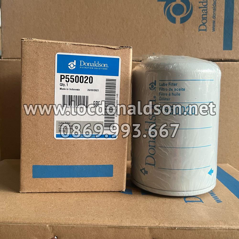 Lọc nhớt P550020 Donaldson - Thay thế JOHN DEERE AR58956