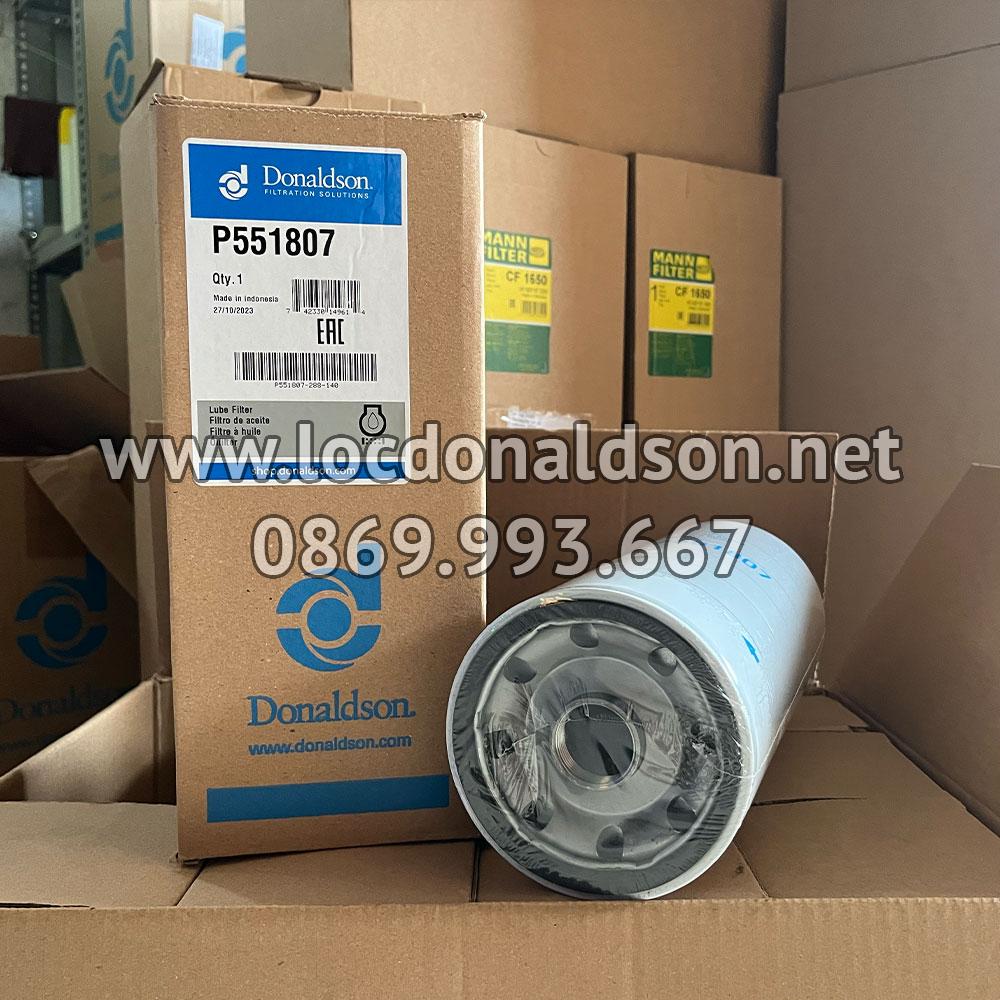 Donaldson P551807 lọc nhớt động cơ